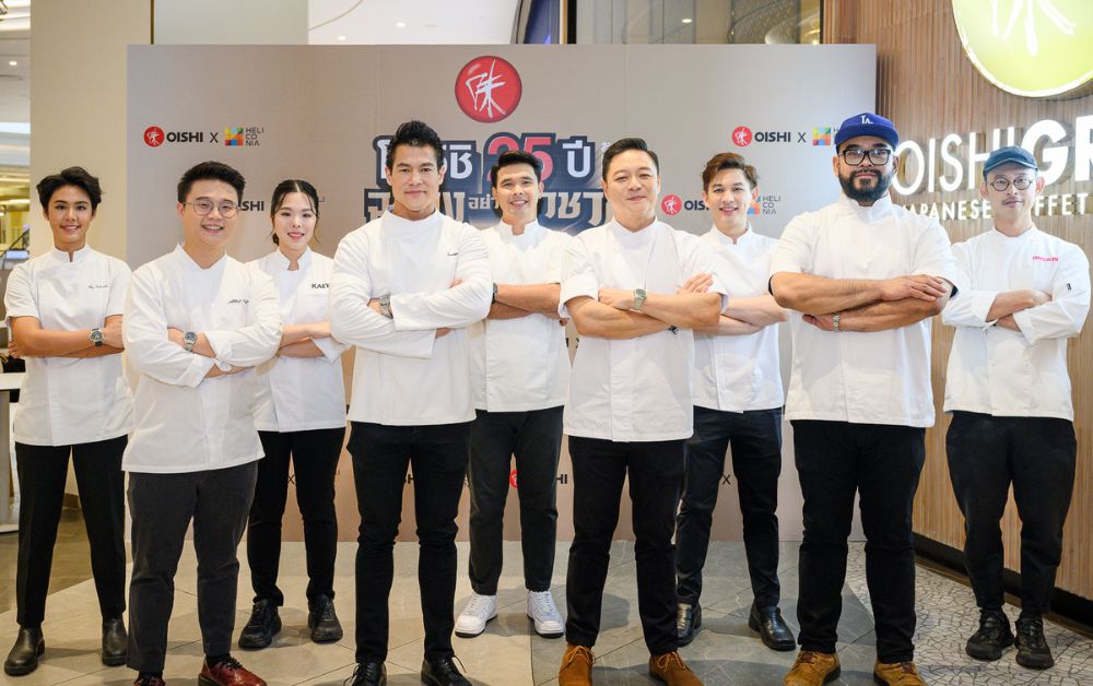 โออิชิ ผนึก 10 เชฟแนวหน้าเมืองไทย ‘จัดเมนูพิเศษ’ ฉลองก้าวสู่ปีที่ 25