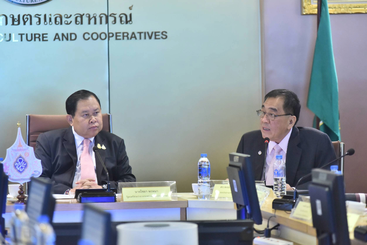 ไชยา รมช.เกษตรฯ พบหอการค้าไทย รับ 7 ข้อเสนอเร่งแก้ไขขับเคลื่อนธุรกิจเกษตรไทย