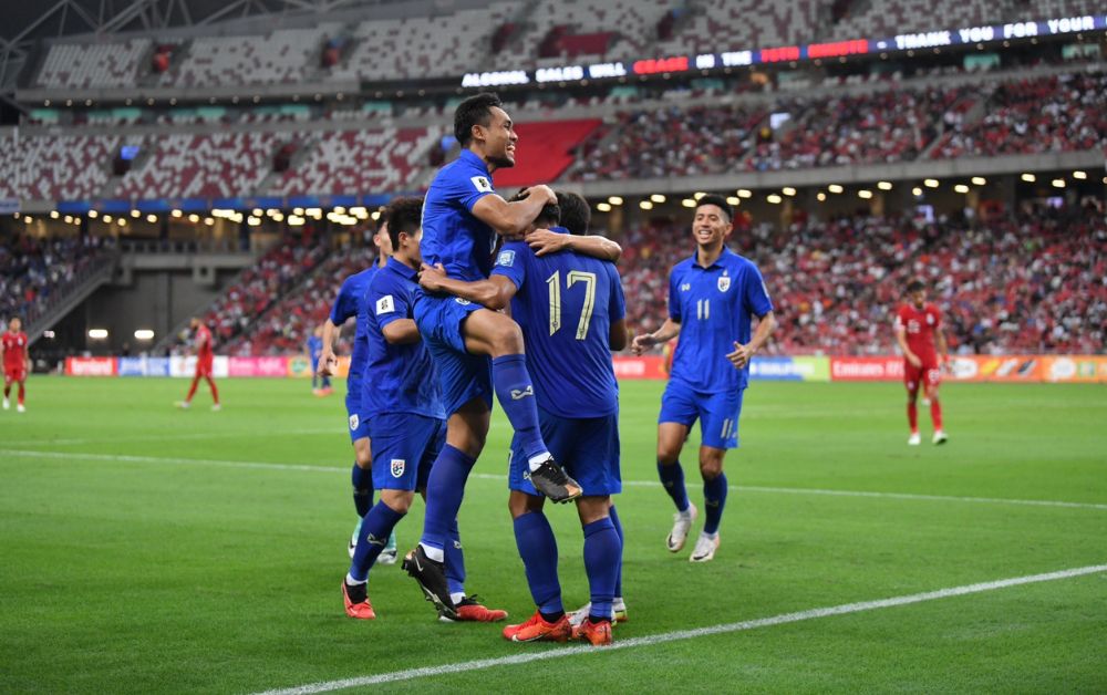ทีมชาติไทย บุกชนะ สิงคโปร์ 3-1 ศุภณัฏฐ์ เหมือนตา เบิลสองประตู