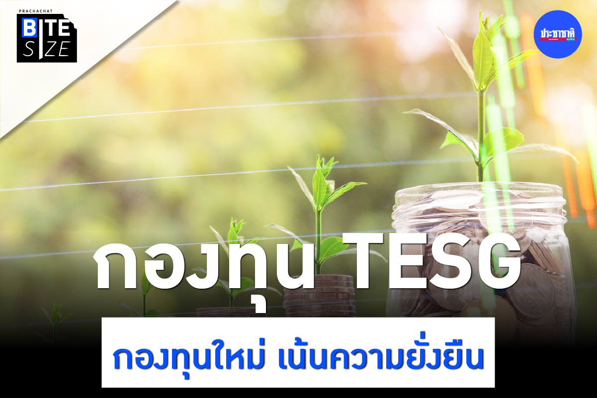 BITE SIZE : รู้จักกองทุน TESG ลงทุนหุ้น-บอนด์ยั่งยืน ลดหย่อนภาษี