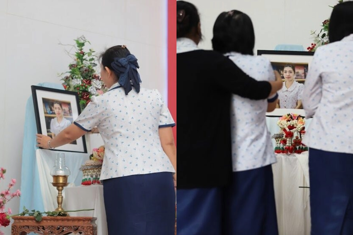 พระหฤทัยคอนแวนต์ จัดพิธีอาลัย “ครูเจี๊ยบ” เข้มงวดความปลอดภัยมากขึ้น