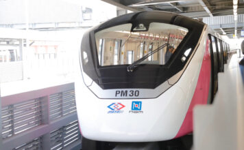 รถไฟฟ้าสายสีชมพู ขบวนรถ สถานี