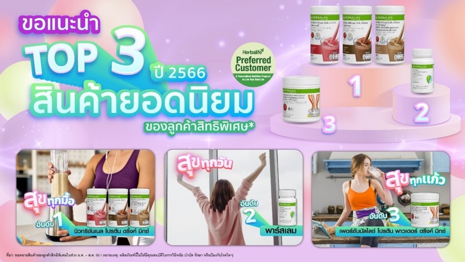 เฮอร์บาไลฟ์ ประเทศไทย เผยแคมเปญ “ภารกิจเพิ่มสุขปี 2”