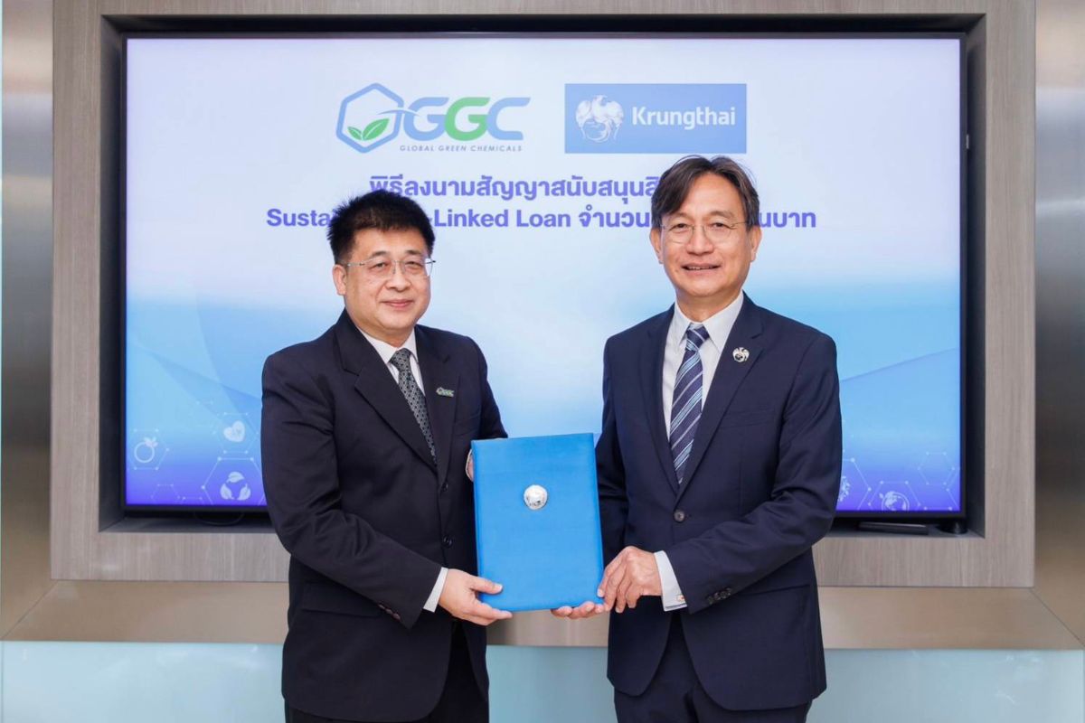 กรุงไทยจับมือ GGC ปล่อยกู้ 2 พันล้านบาท ตอบโจทย์ธุรกิจยั่งยืน
