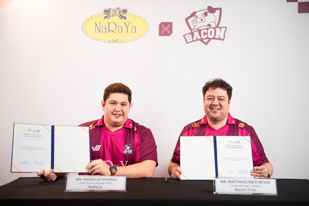 NaRaYa จับมือ Bacon Time ร่วมกันสร้างปรากฏการณ์ใหม่