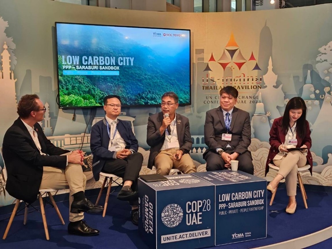 TCMA ชูต้นแบบนิเวศนวัตกรรม PPP-Saraburi Sandbox ในเวที COP28