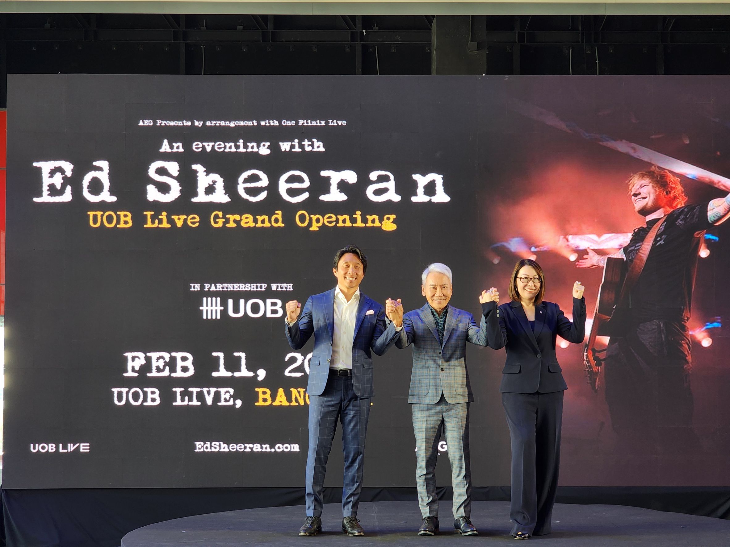 UOB LIVE ดึง ED SHEERAN จัดคอนเสิร์ต​ฉลองเปิดตัว ปูพรม 120 งานตลอดปี’67
