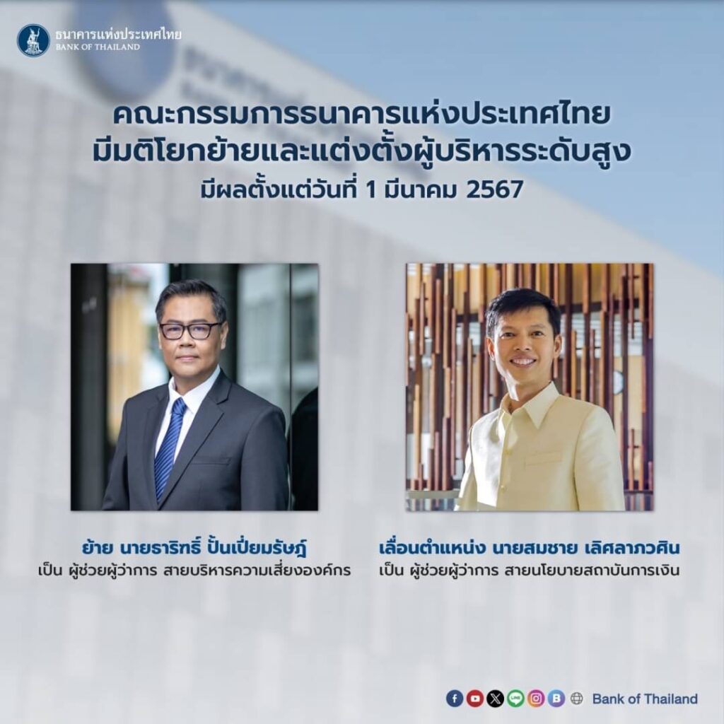 ผู้บริหารระดับสูง ธปท.