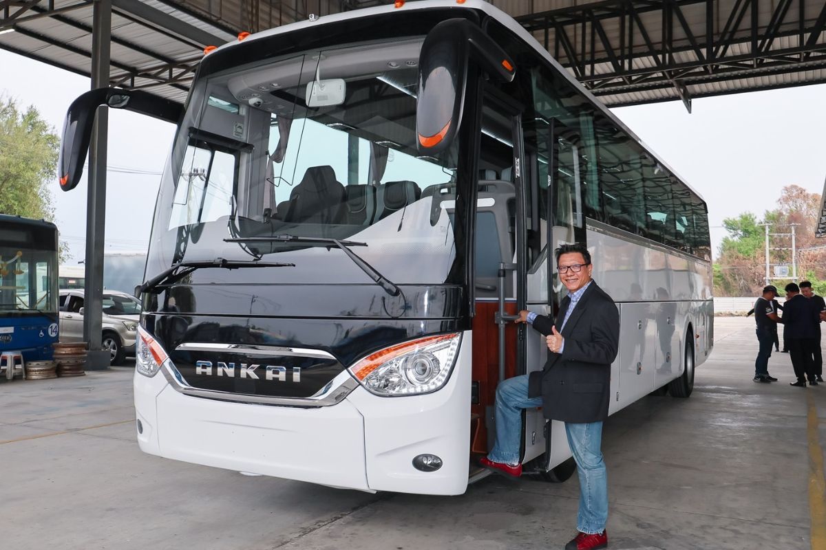 CHO เผยโฉมรถบัสไฟฟ้า ANKAI ไตรมาสแรกปีนี้ส่งมอบรถ 100 คัน