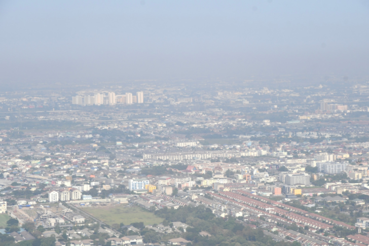 ฝุ่น ฝุ่น PM 2.5 ภาพมุมสูง ฝุ่น ฝุ่น PM 2.5 ภาพมุมสูง