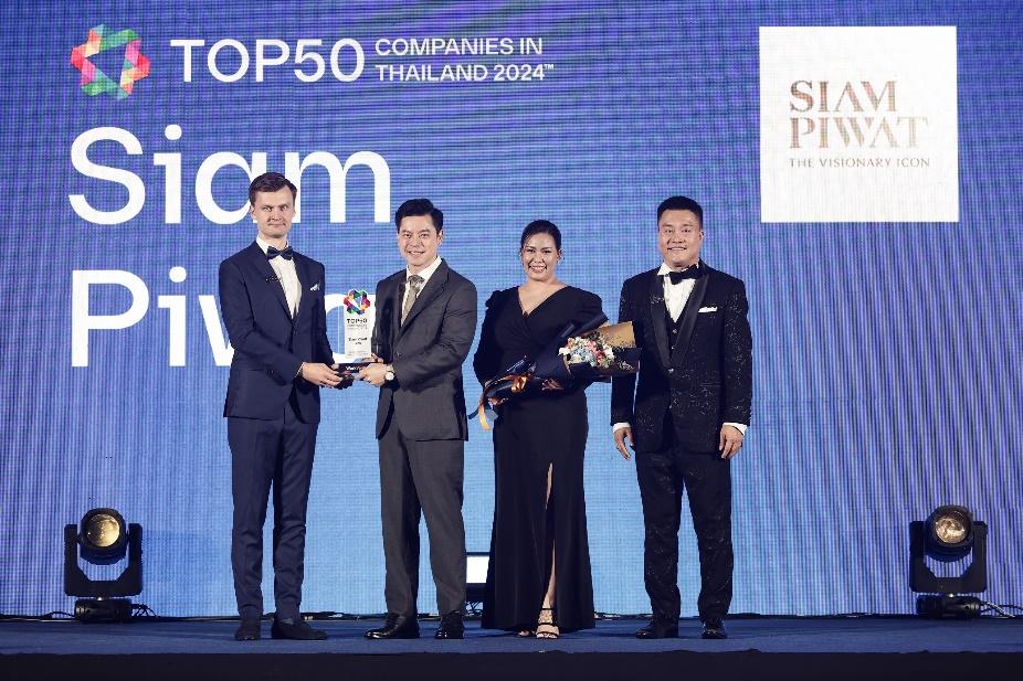 สยามพิวรรธน์ คว้ารางวัล Top 50 companies in Thailand 2024  สุดยอดบริษัทที่คนรุ่นใหม่อยากร่วมงานมากที่สุด จาก WorkVenture