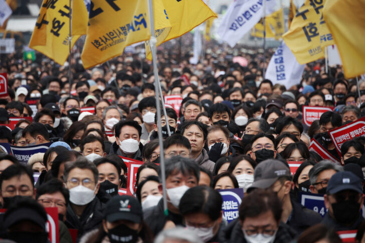 South Korean-doctors แพทย์ชาวเกาหลีใต้ประท้วง