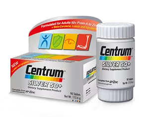 อาหารเสริมผู้สูงอายุ Centrum Silver 50+