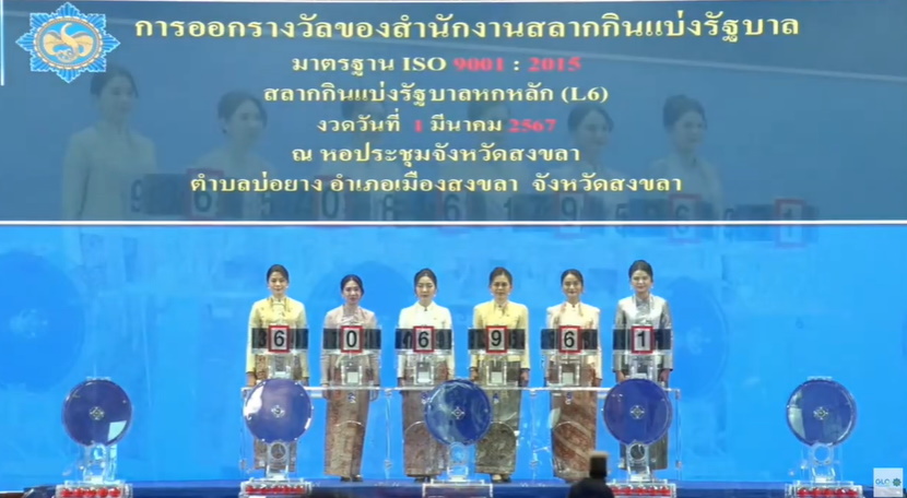 ผู้ช่วยหมุนรางวัล งวด 1 มีนาคม 2567 ที่จ.สงขลา