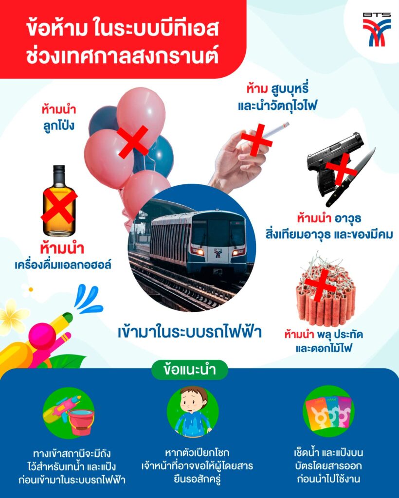 BTS ห้ามนำสิ่งของเข้า