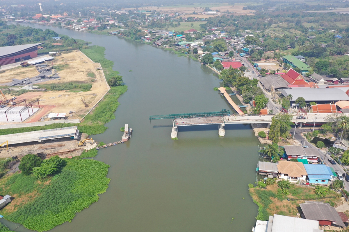 ข่าวดี สะพานข้ามแม่น้ำนครชัยศรี สร้างคืบ 91% ดีเดย์เปิดใช้กลางปี 2567