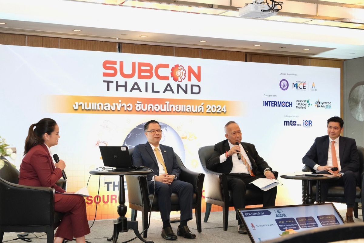 SUBCON Thailand 2024 ดึง 7 ค่าย EV เข้าร่วม คาดมูลค่าเชื่อมโยงกว่า 2 หมื่นล้าน