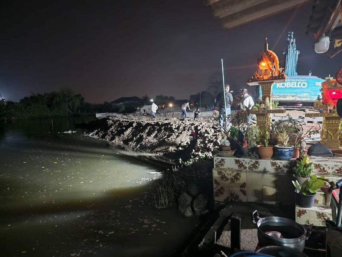 กรมชลประทานลุยปิดทำนบดินกั้นน้ำเค็มรุกคลองประเวศบุรีรมย์แล้ว