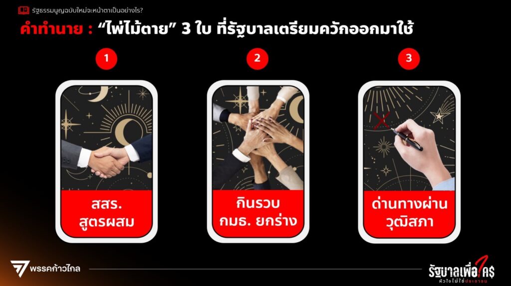 พริษฐ์ รธน.ไพ่ 3 ใบ