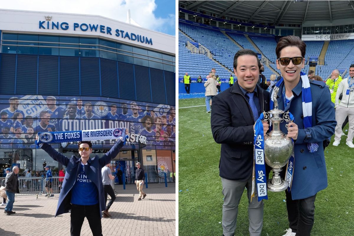เต๋า-เศรษฐพงศ์ ฉลองแชมป์สโมสร เลสเตอร์ ซิตี้ กับบอสใหญ่ คิง เพาเวอร์