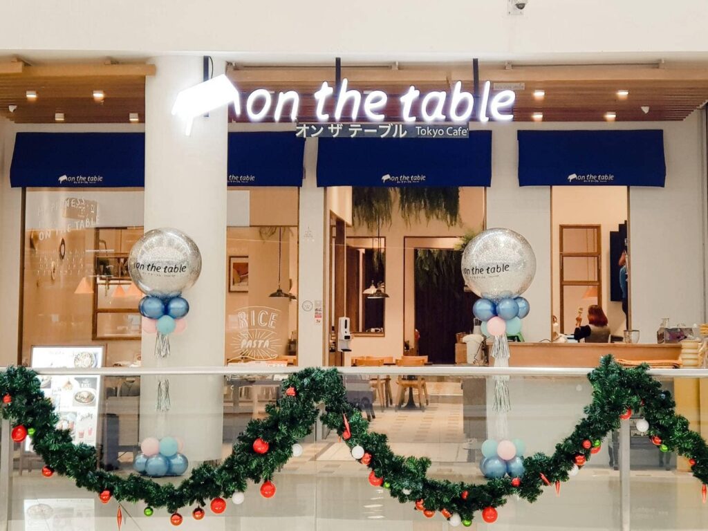 on the table