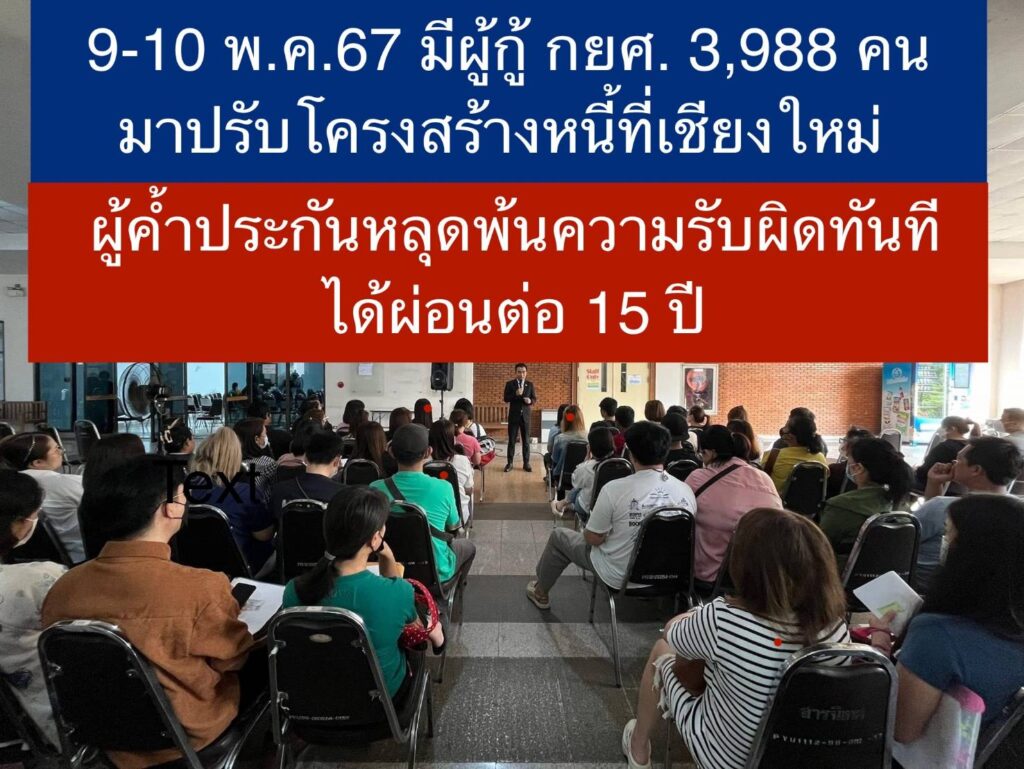 กยศ. ลงพื้นที่เชียงใหม่ ปรับโครงสร้างหนี้ 3,988 คน