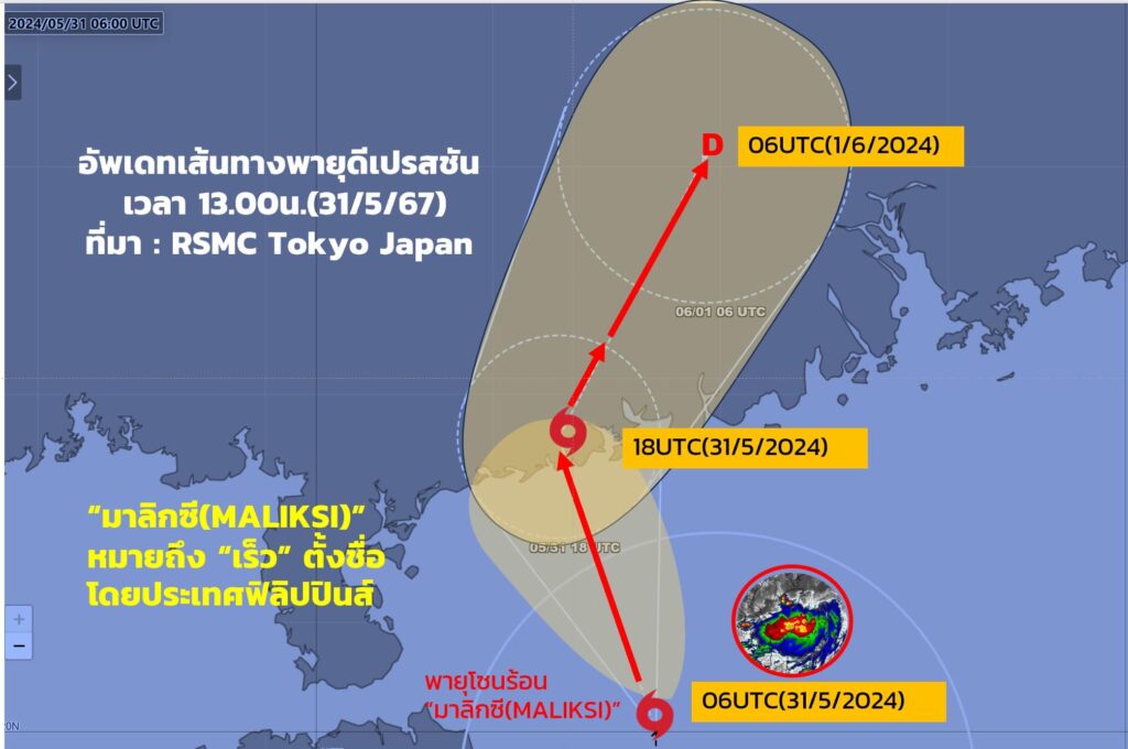พายุโซนร้อน "“มาลิกซี (MALIKSI)”
