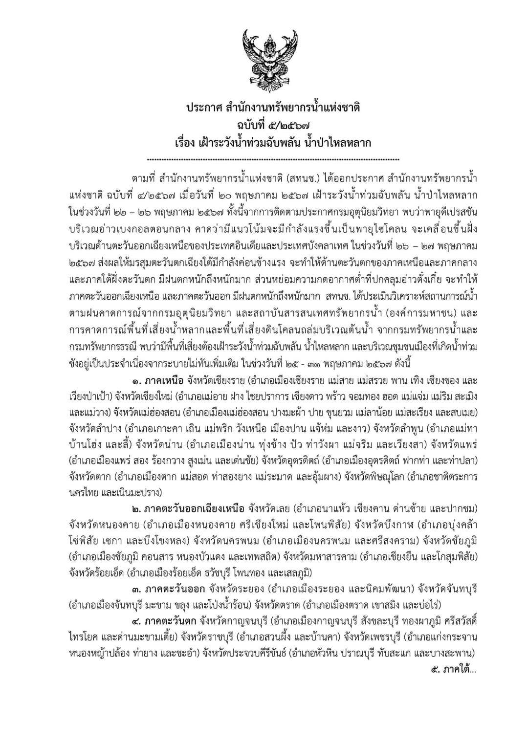 เฝ้าระวังน้ำท่วมฉับพลัน