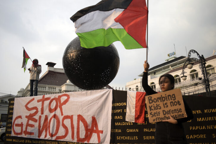 INDONESIA-ISRAEL-PALESTINIAN-CONFLICT-PROTEST