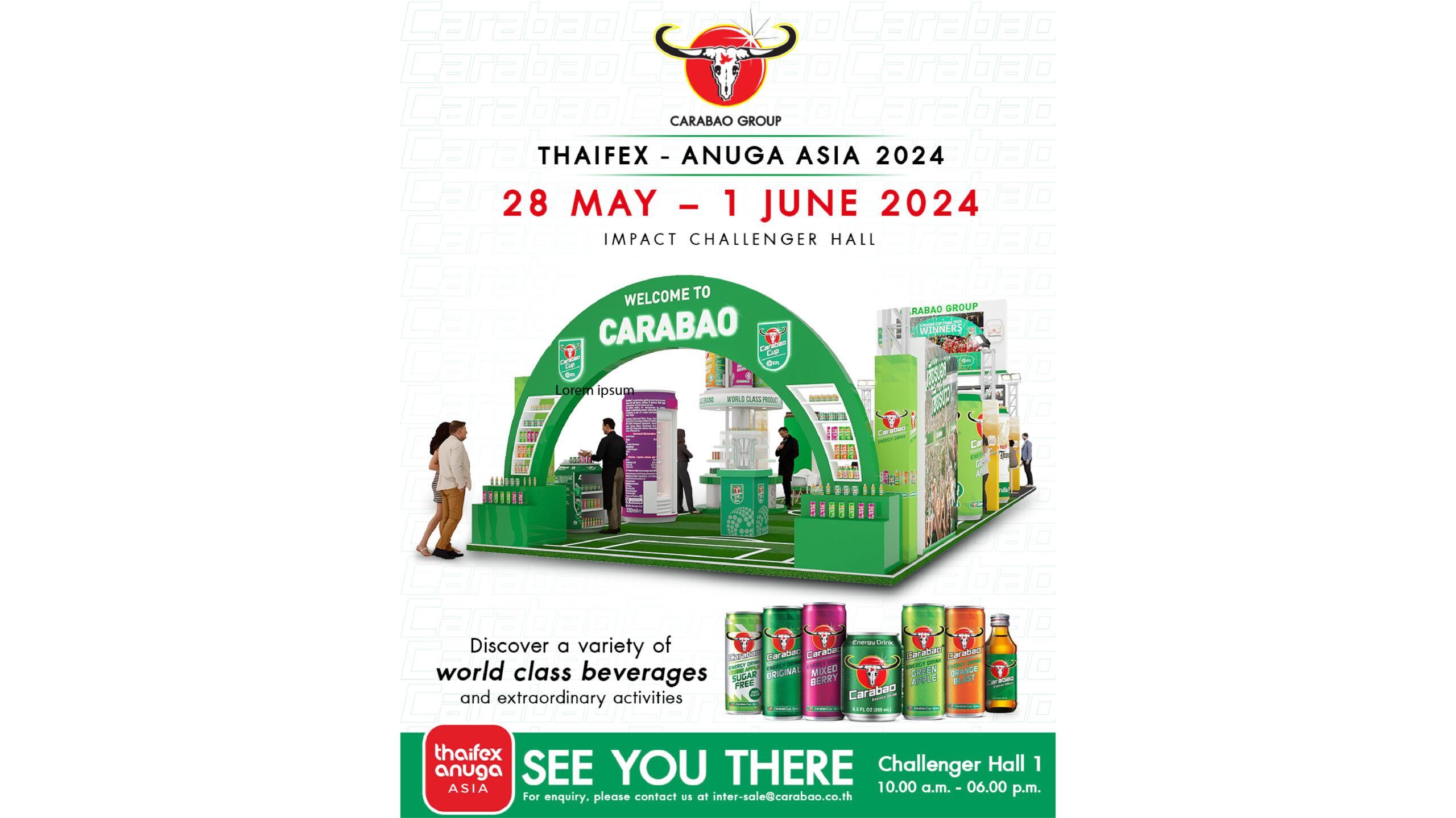 คาราบาวกรุ๊ป ยกทัพเครื่องดื่มทั้งเครือ ร่วมงาน THAIFEX – ANUGA ASIA 2024