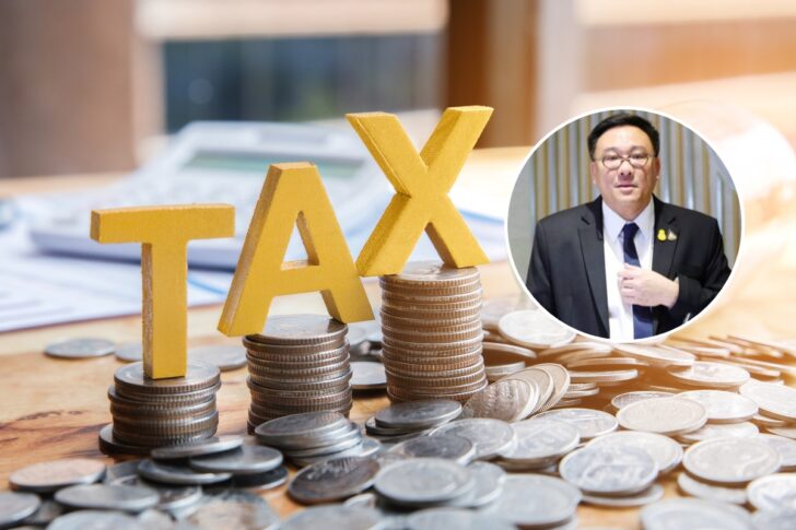 tax-tax-with-stacked-coins-there-is-notebook-calculator-table