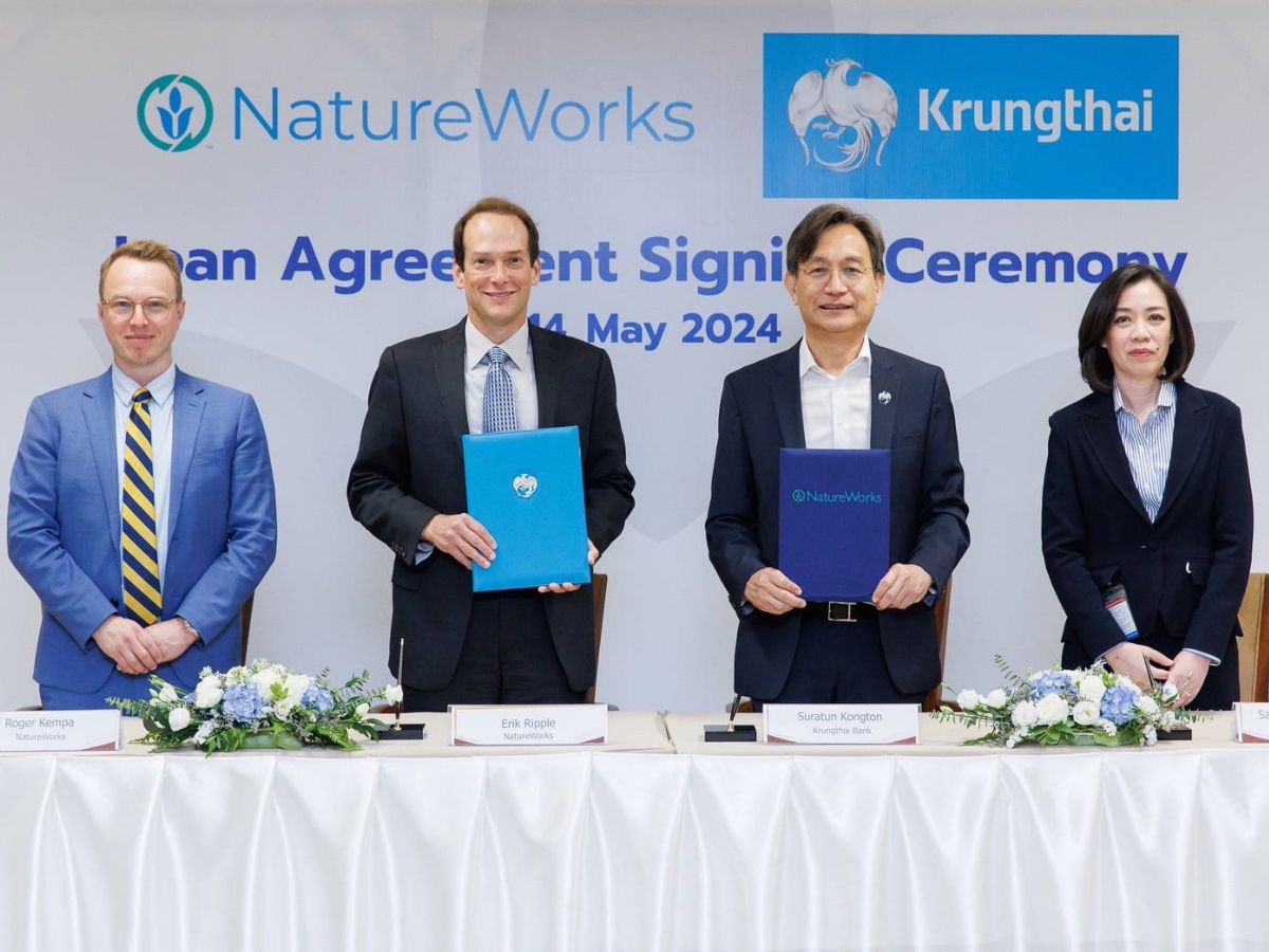 “กรุงไทย” จับมือ “NatureWorks” หนุนวงเงิน 1.26 หมื่นล้านสร้างโรงงานผลิตพลาสติกชีวภาพ