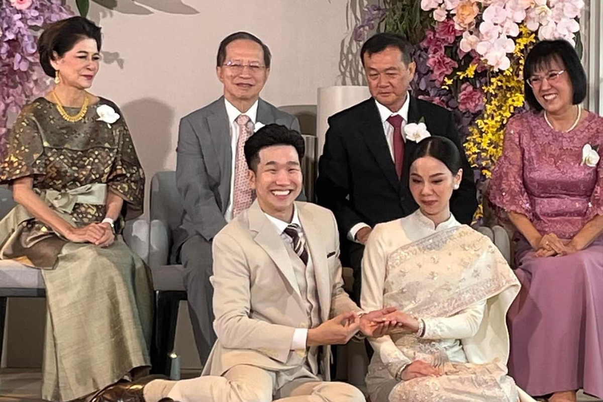บิ๊ก รพ.เมดพาร์ค เป็นเถ้าแก่พิธีมงคลสมรส“หลานชาย”เครือญาติแห่ร่วมยินดี