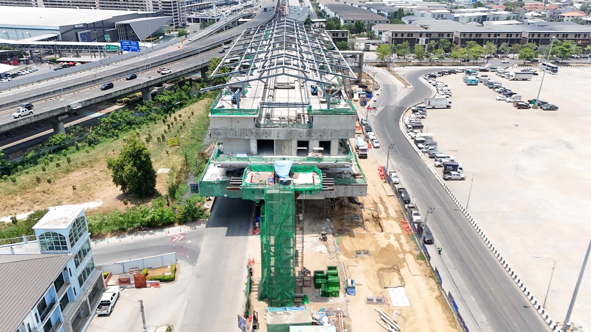ส่องความคืบหน้ารถไฟฟ้าสายสีชมพู ส่วนต่อขยาย และสายสีม่วงช่วงเตาปูน-ราษฎร์บูรณะ