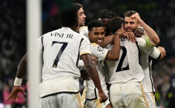 UEFA Champions League final football match between Borussia Dortmund and Real Madrid