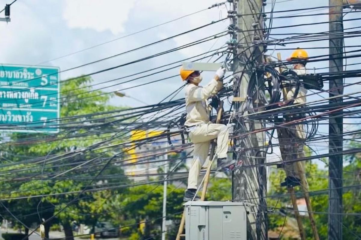 กฟภ.ขานรับนโยบาย มท.1 เร่งตรวจสอบเรียกเก็บ “ค่าพาดสายสื่อสาร” ผิดกฎหมาย