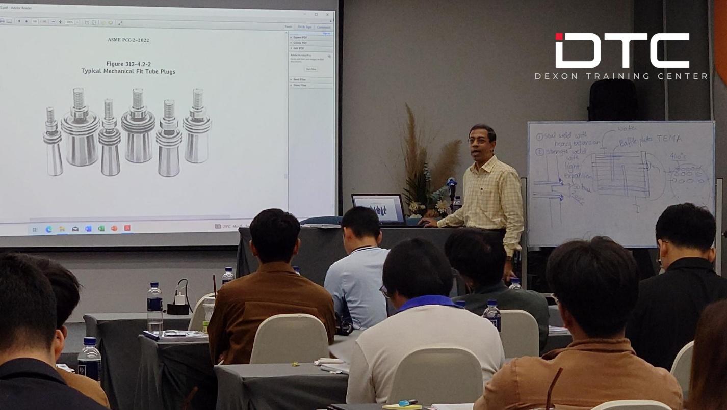 เด็กซ์ซอน เทรนนิ่ง เซ็นเตอร์ ยกระดับความรู้ด้วยหลักสูตร ASME PCC-2 ภาษาอังกฤษ