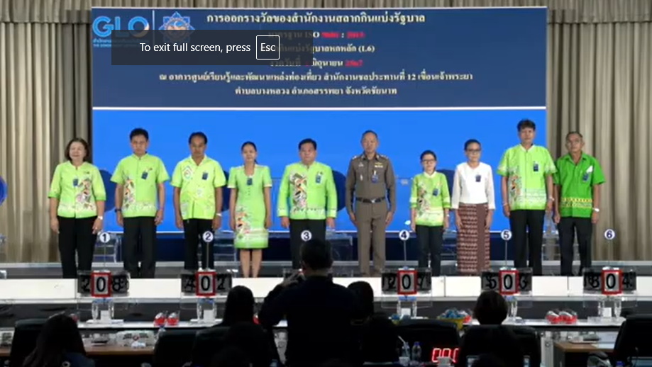 กรรมการออกรางวัลสลากสัญจร งวด 1 มิ.ย.2567 ที่จ.ชัยนาท