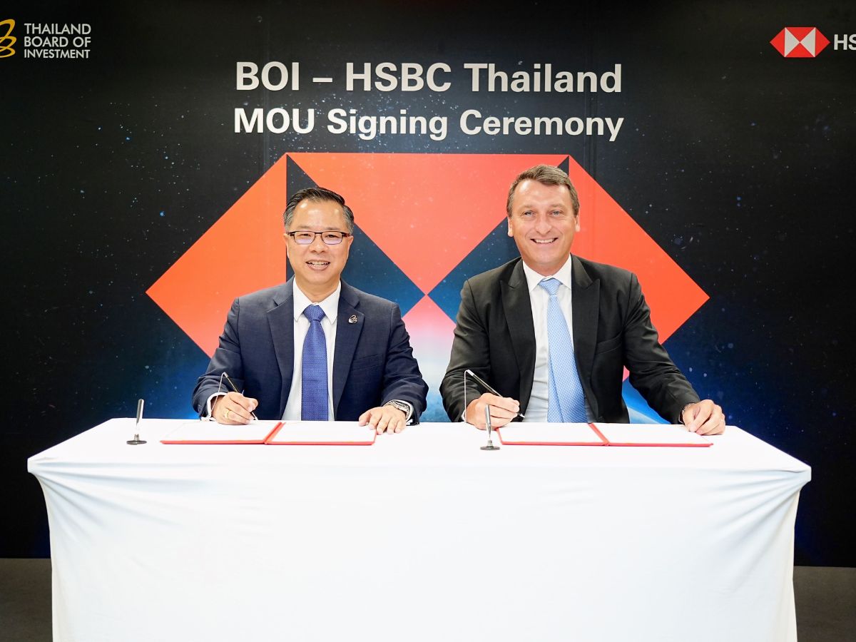 “HSBC-บีโอไอ” ดึงต่างชาติลงทุนดึงเม็ดเงิน FDI ใน 5 อุตสาหกรรมเป้าหมาย