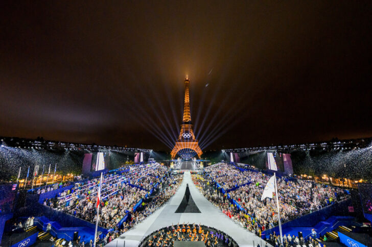 Paris 2024 Olympics พิธีเปิด โอลิมปิก ปารีส 2024 วันที่ 26 กรกฎาคม 2024 (ภาพโดย FRANCOIS-XAVIER MARIT/Pool via REUTERS)