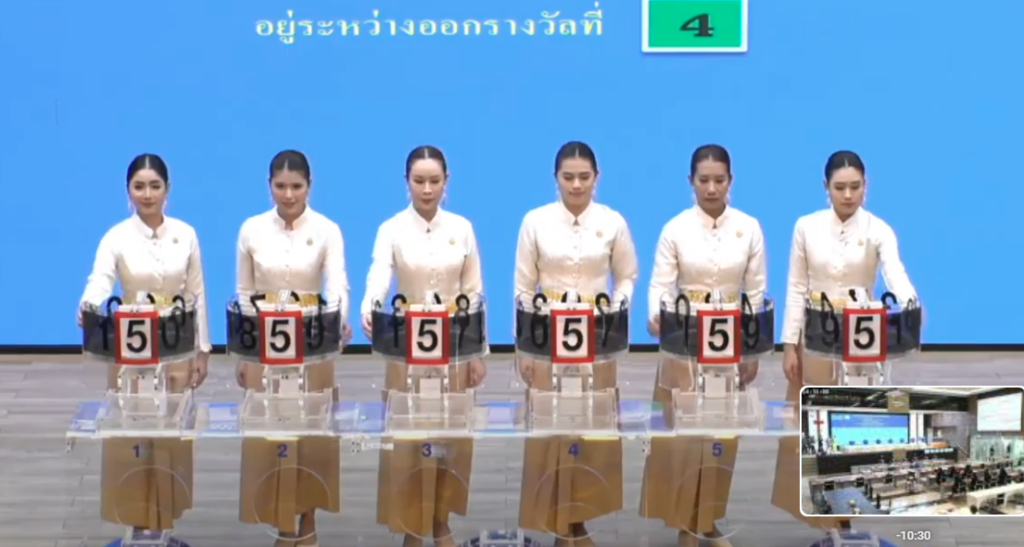 ผู้ช่วยในการหมุนก่รออกรางวัล บุคลากรจากกรมสุขภาพจิต กระทรวงสาธารณสุข