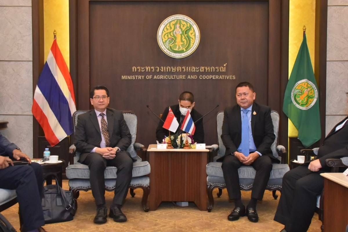 ไทย-สิงคโปร์ แลกเปลี่ยนนโยบาย เสริมแกร่งความมั่นคงทางอาหาร
