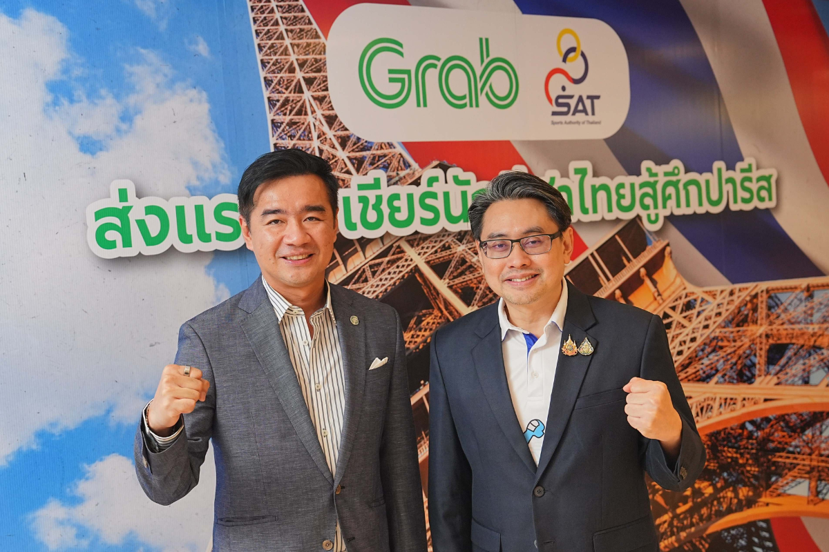 Grab อัดฉีดทีมไทย มอบบัตรกำนัล นักกีฬาเหรียญทองโอลิมปิก 180,000 บาท