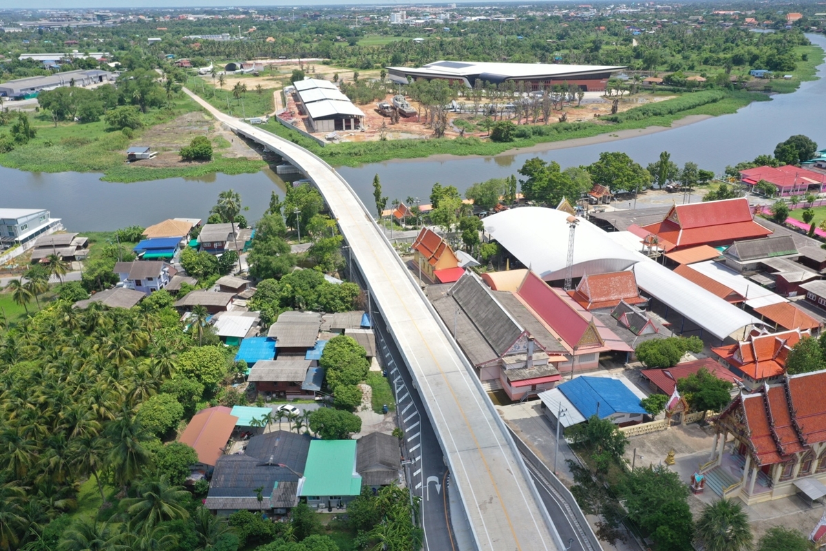 เปิดใช้แล้ว สะพานข้ามแม่น้ำนครชัยศรี จ.นครปฐม  สร้างด้วยงบฯ 114 ล้าน