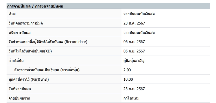 ผู้ถือหุ้น SCBX รับเงินปันผลหุ้นละ 2 บาท 