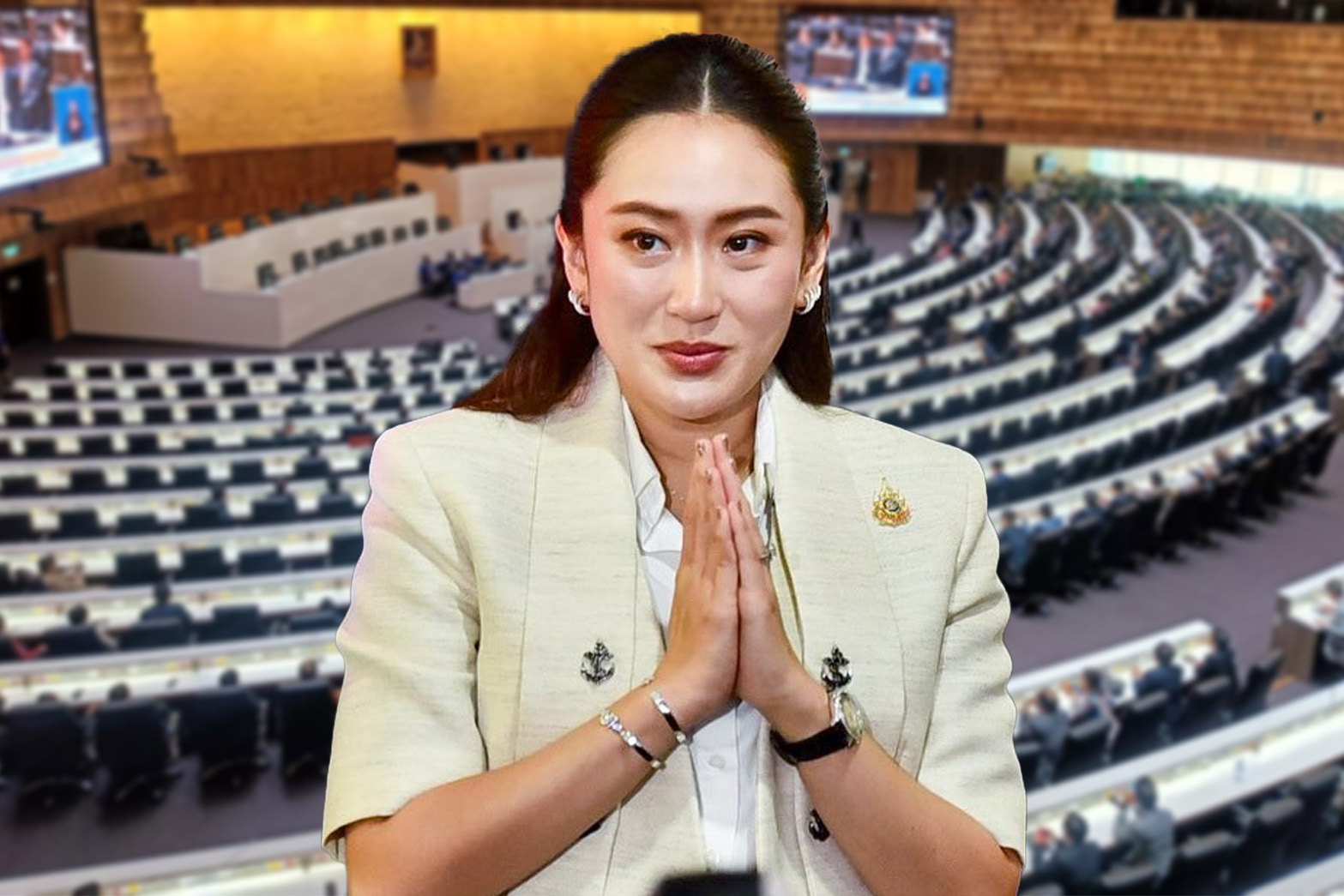 แพทองธาร นายกรัฐมนตรี คนที่ 31 สภาเห็นชอบ 319 ต่อ 145 เสียง