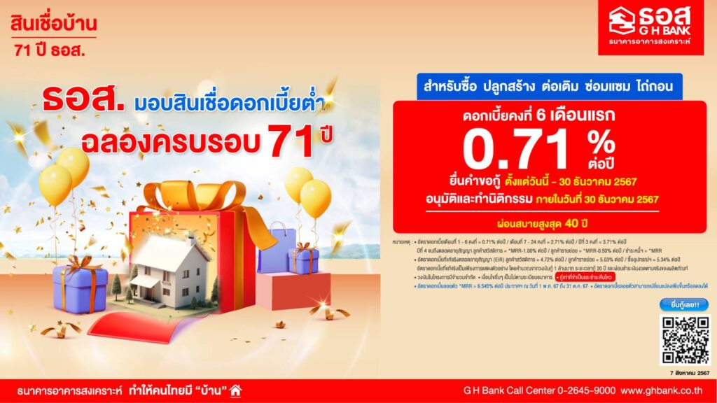 ธอส. ฉลองครบรอบ 71 ปี 