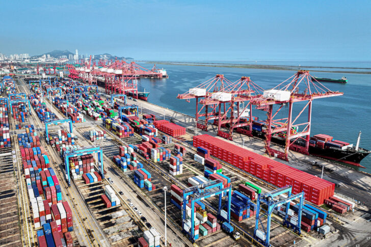 CHINA-TRADE จีน การค้า ส่งออก ท่าเรือ