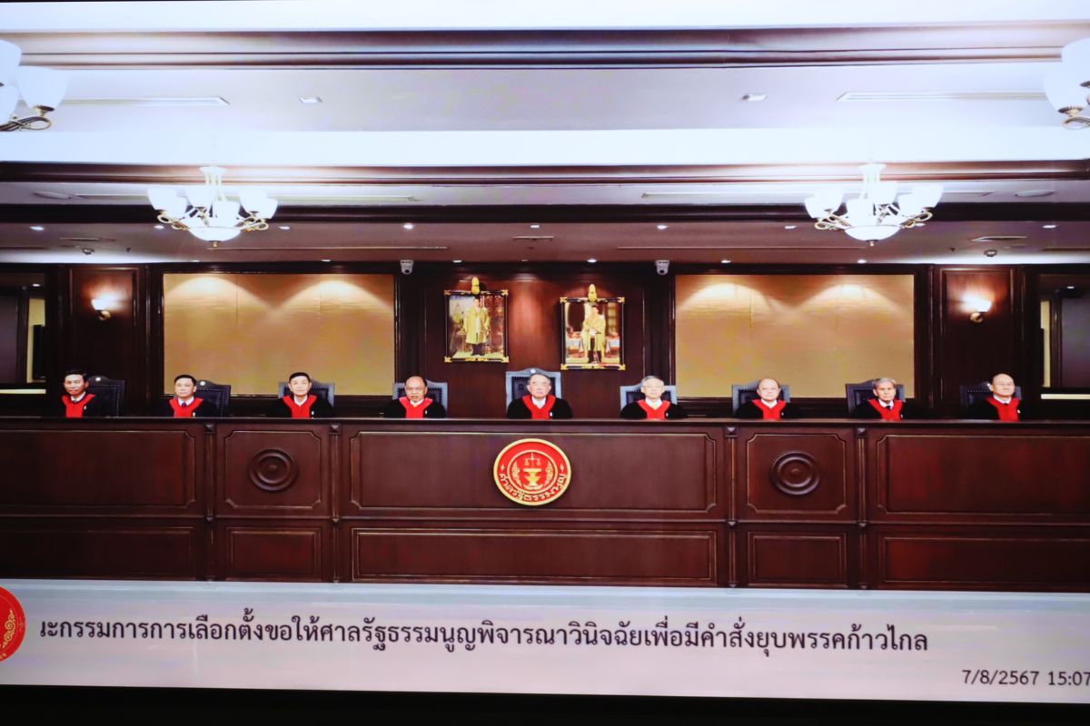 เปิดคำวินิจฉัยศาลรัฐธรรมนูญ มติเอกฉันท์ สั่งยุบพรรคก้าวไกล