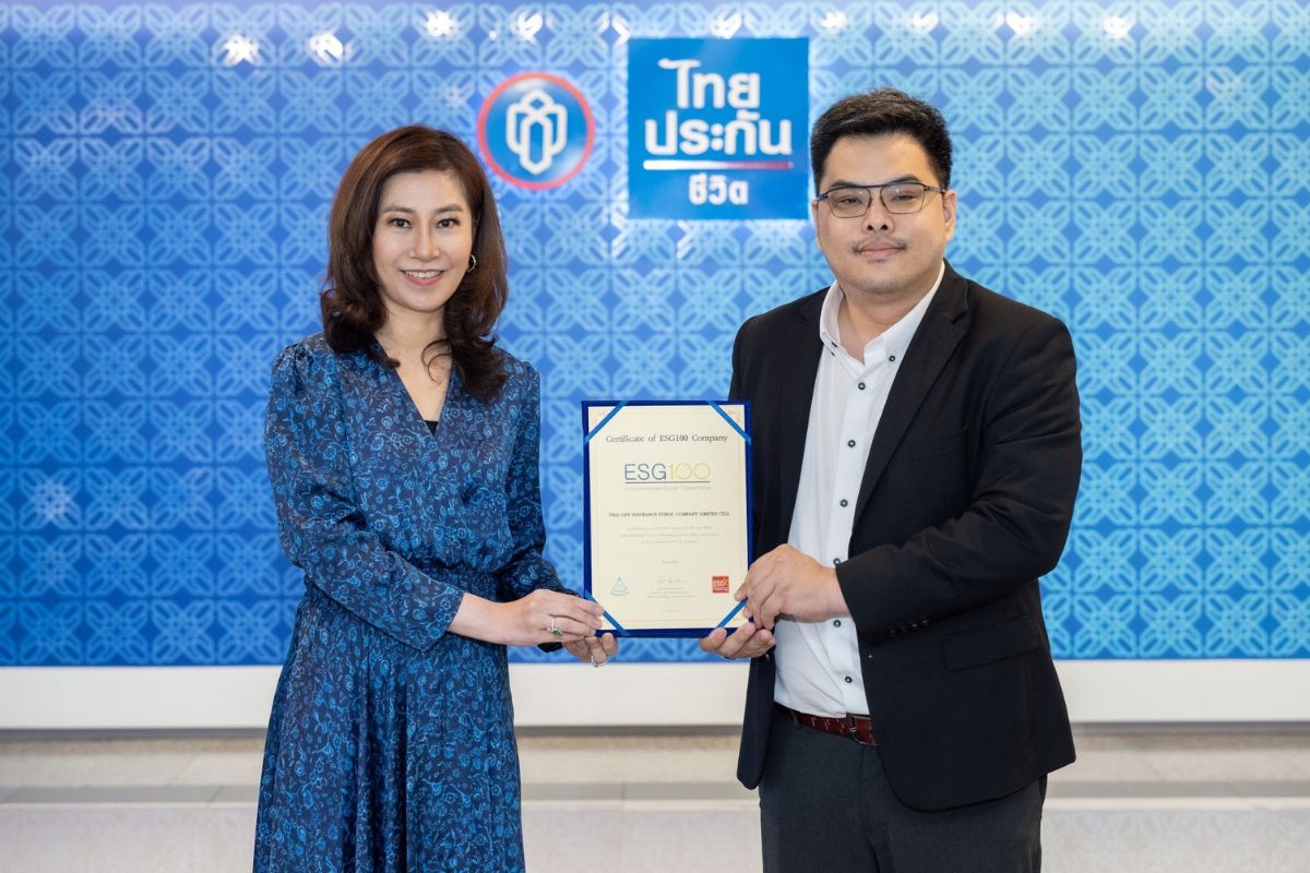 ไทยประกันชีวิต ติดทำเนียบหุ้น ESG100 ตอกย้ำบริษัทแห่งความยั่งยืน
